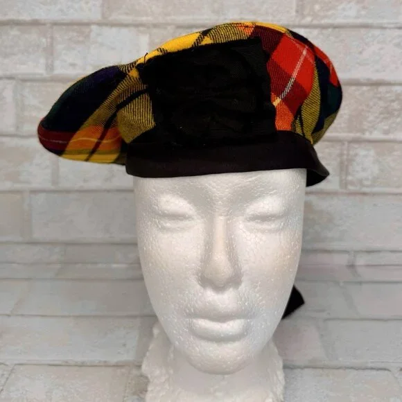 Vintage Scotland Kinloch Anderson “Lochan” Scotch House Plaid Size S/M Beret - Picture 4 of 9